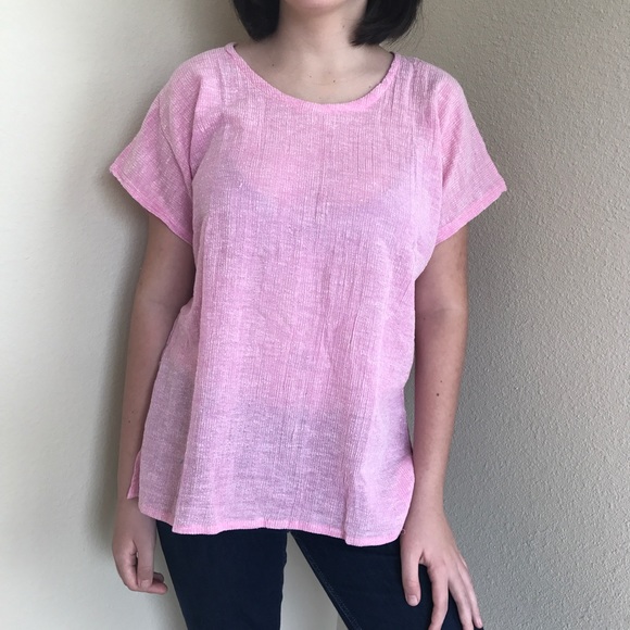 Zodiac Tops Vtg 7s Blouse Cotton Gauze Extended Cap Sleeve Poshmark